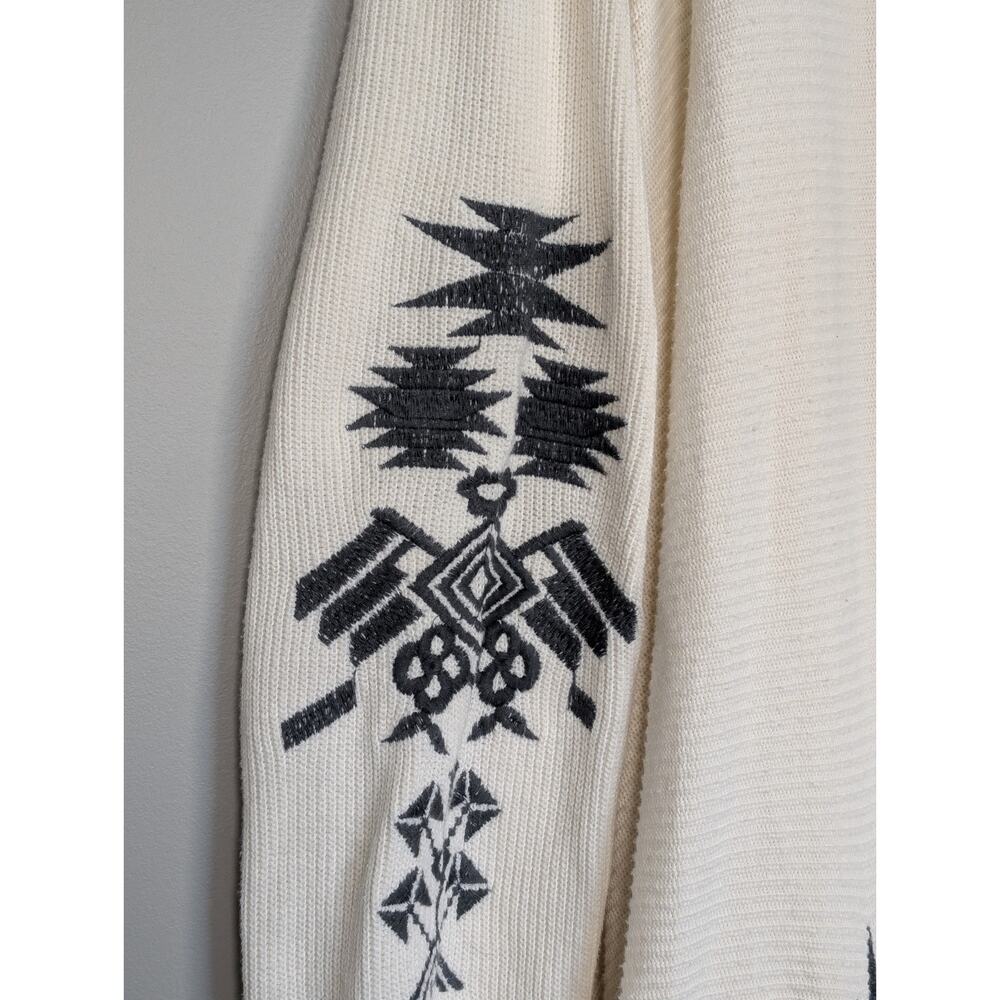 Biya by Johnny Was Artisan Southwestern Boho Open Front Duster Cardigan Size XL - Picture 6 of 16